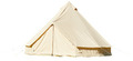 Blue Moose telt Bell glamping 500 x 500 cm